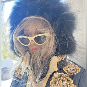 Eleventh Hour Ivory Cat Eye Sunglasses